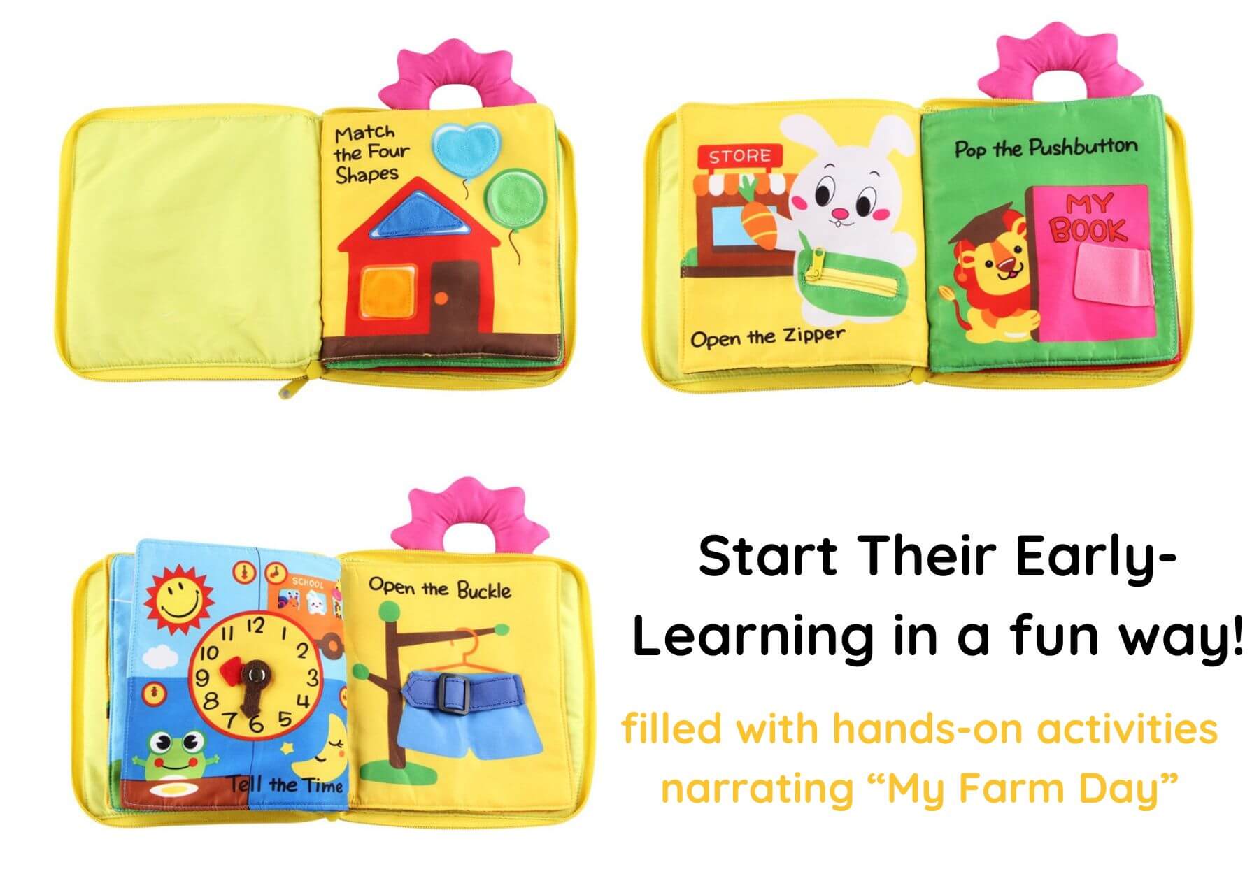 My Farm Day - Soft Quiet Book For Babies