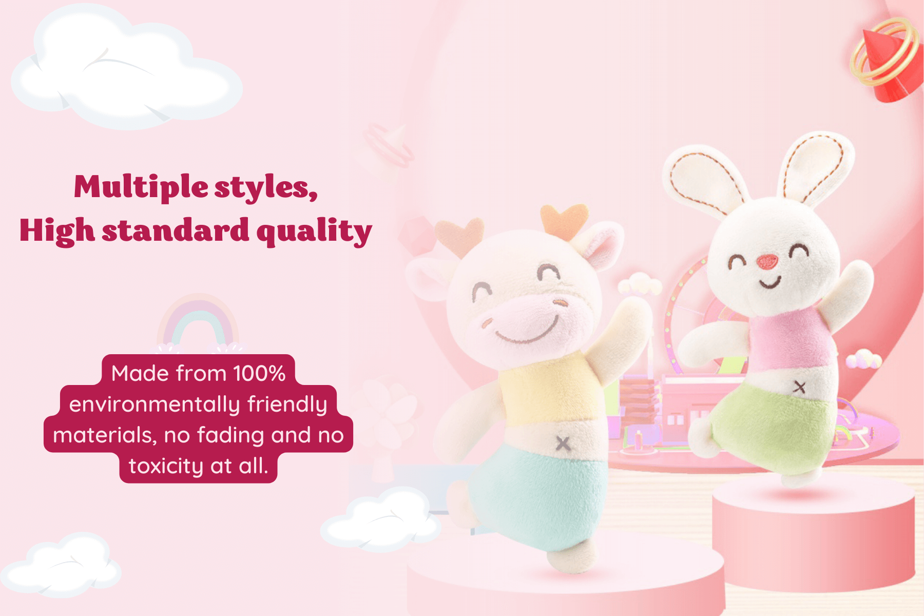 Leyadoll - Soft Baby Rattle Toy