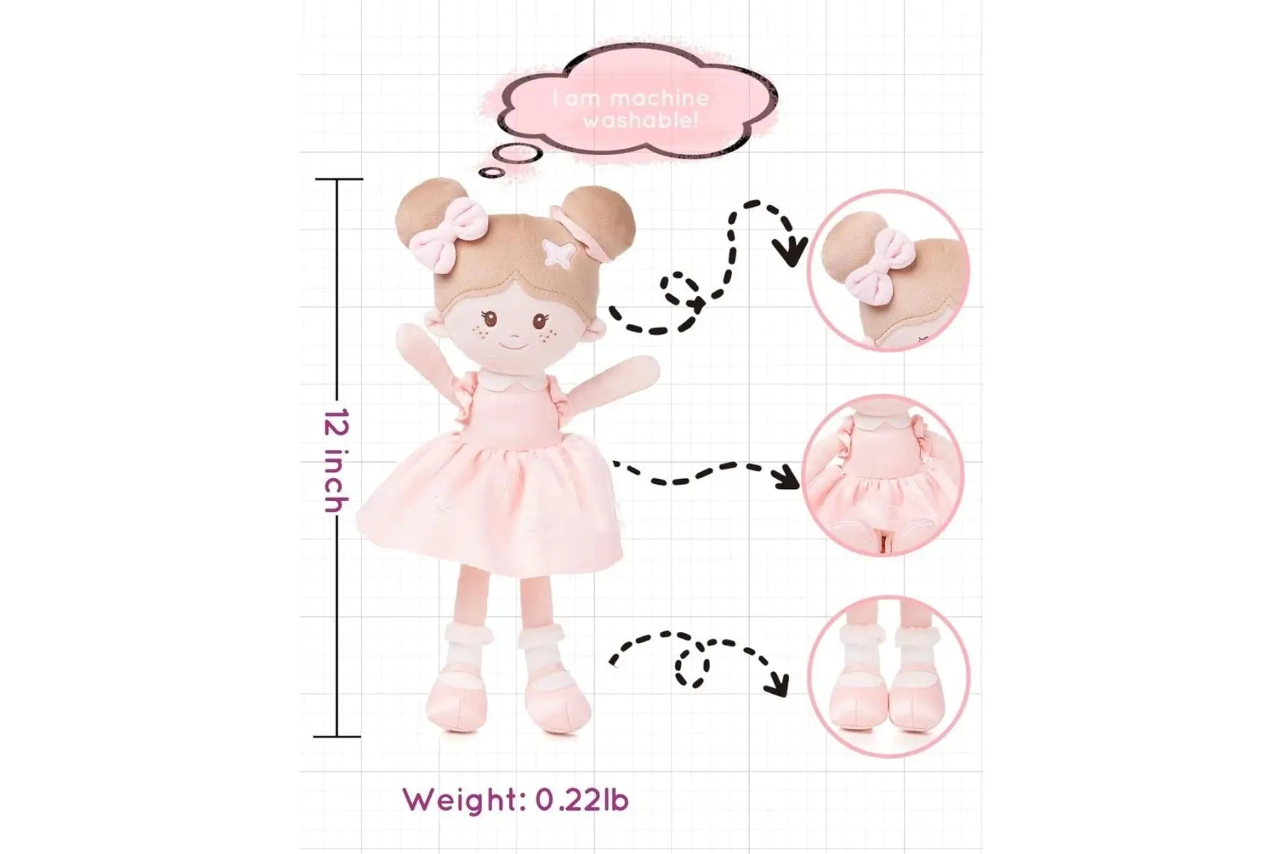 Personalized Mini Butterfly Girl - Light