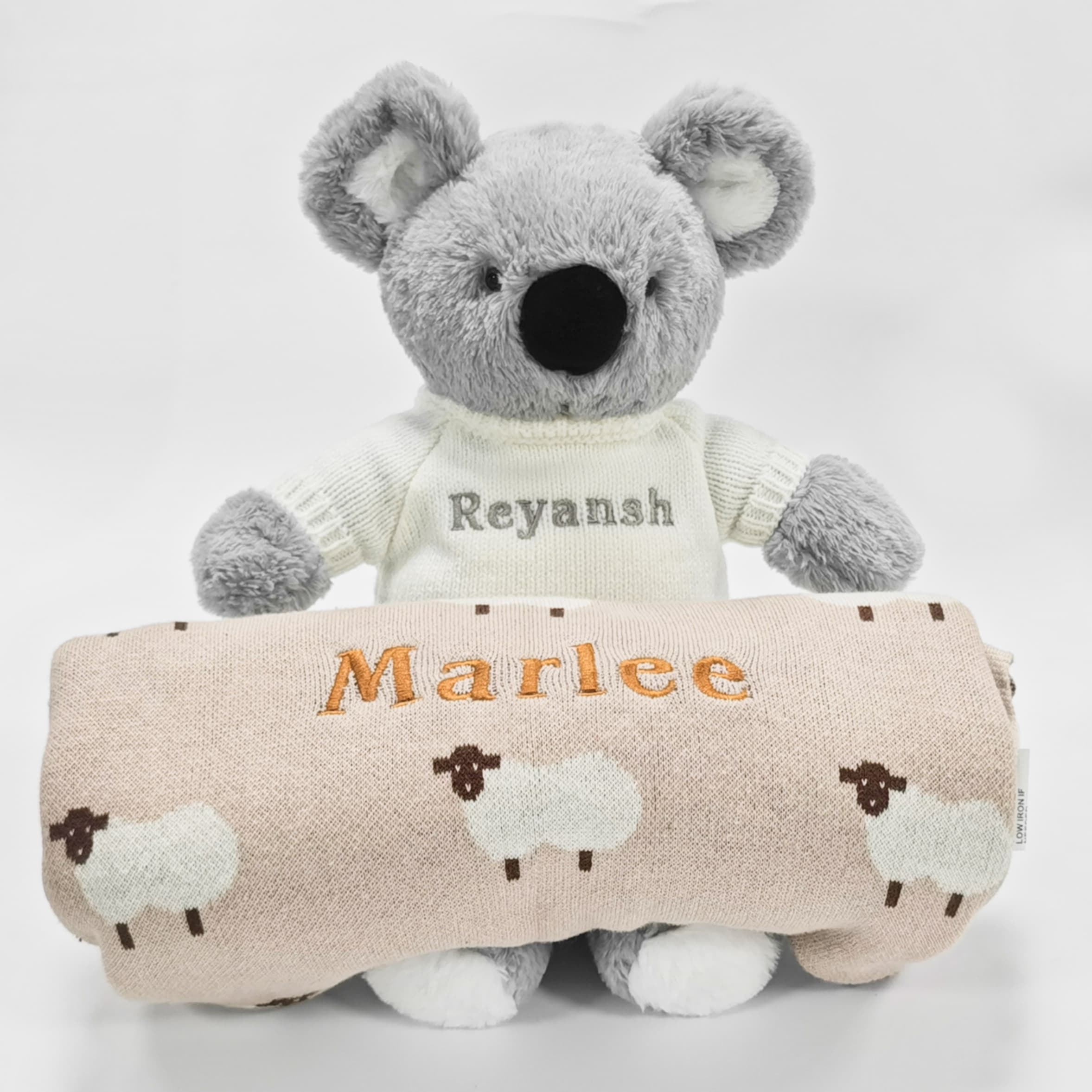 Personalized Baby Sheep Blanket